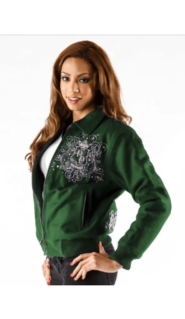 Pelle Pelle Dark Green Crest MB Wool Jacket