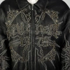 Pelle Pelle Black Encrusted Leather Jacket