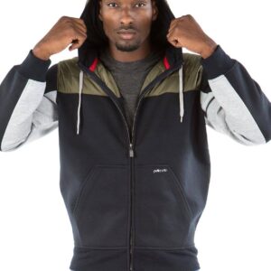Pelle Pelle Black Green Woolen Hood Jacket