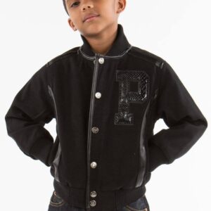 Best Pelle Pelle Black Wool Kids Jacket view 1