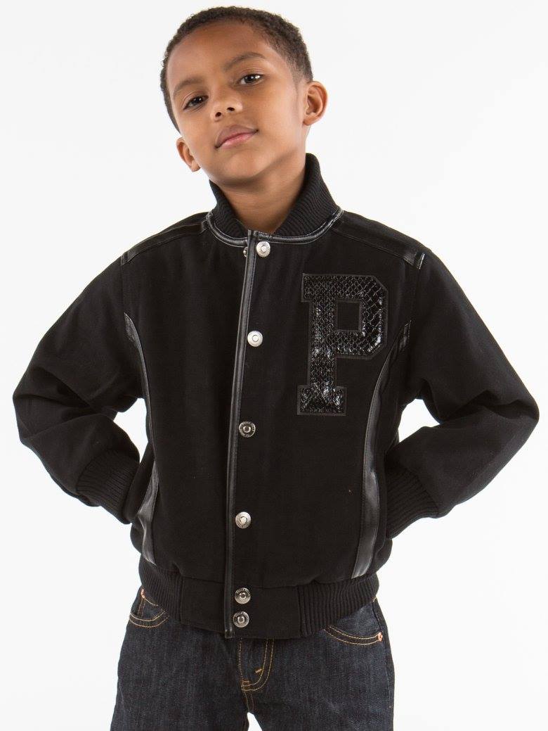 Pelle Pelle Black Wool Kids Jacket