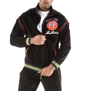 Pelle Pelle Black Orange Strips MB Tracksuit