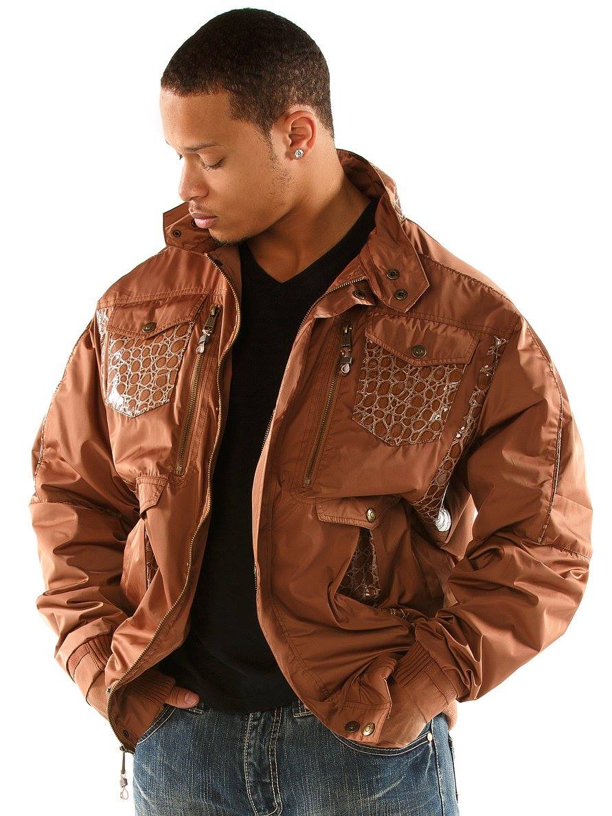 Pelle Pelle Men Brown Polyester Jacket