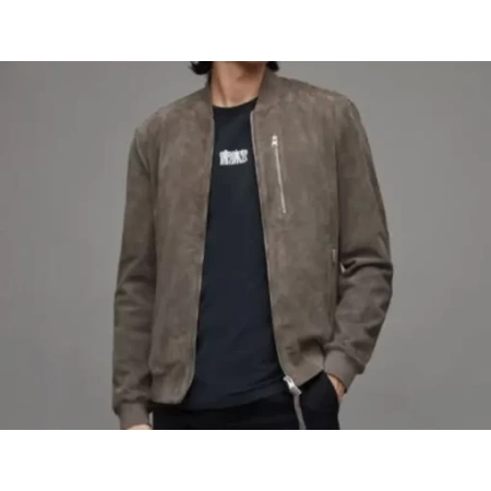 Pelle Pelle Kemble Suede Grey Wool Jacket