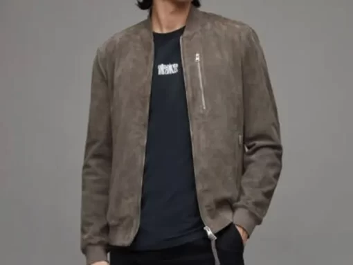 Pelle Pelle Kemble Suede Grey Wool Jacket