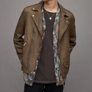 Pelle Pelle Brown Milo Leather Biker Jacket