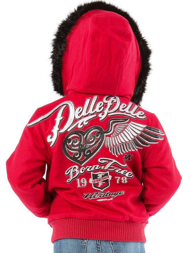 Pelle Pelle Girl Born Free Red Hood Jacket