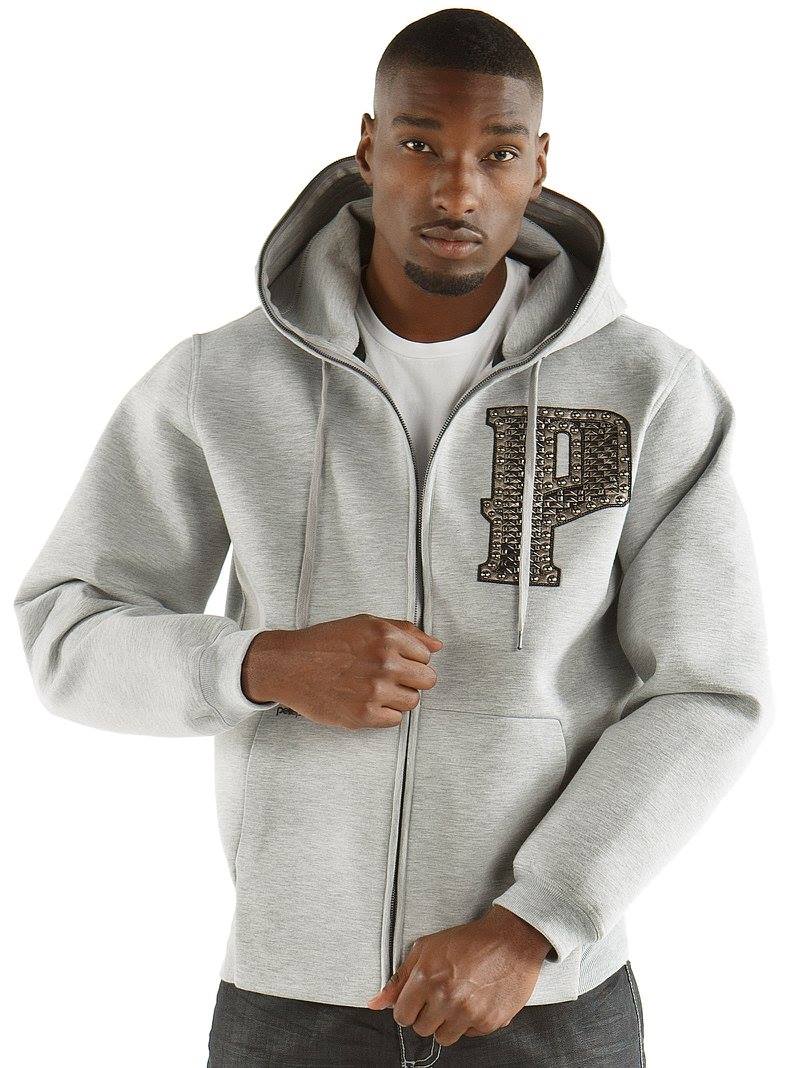 Pelle Pelle Grey Zipper Wool Jacket