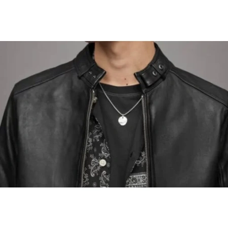 Pelle Pelle Men Black Tagg Leather Jacket