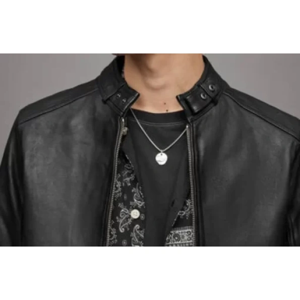 Pelle Pelle Men Black Tagg Leather Jacket