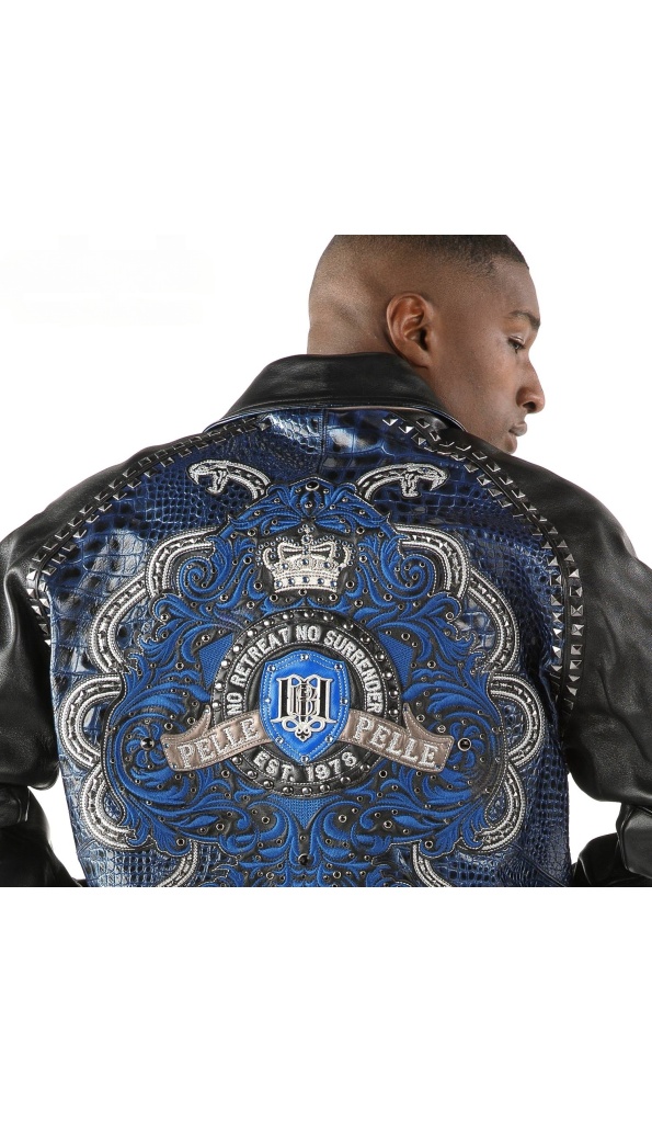 Pelle Pelle Blue No Retreat No Supreme Jacket
