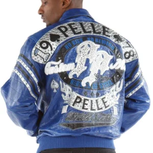 Blue Pelle Pelle Nerves Of Steel Leather Jacket