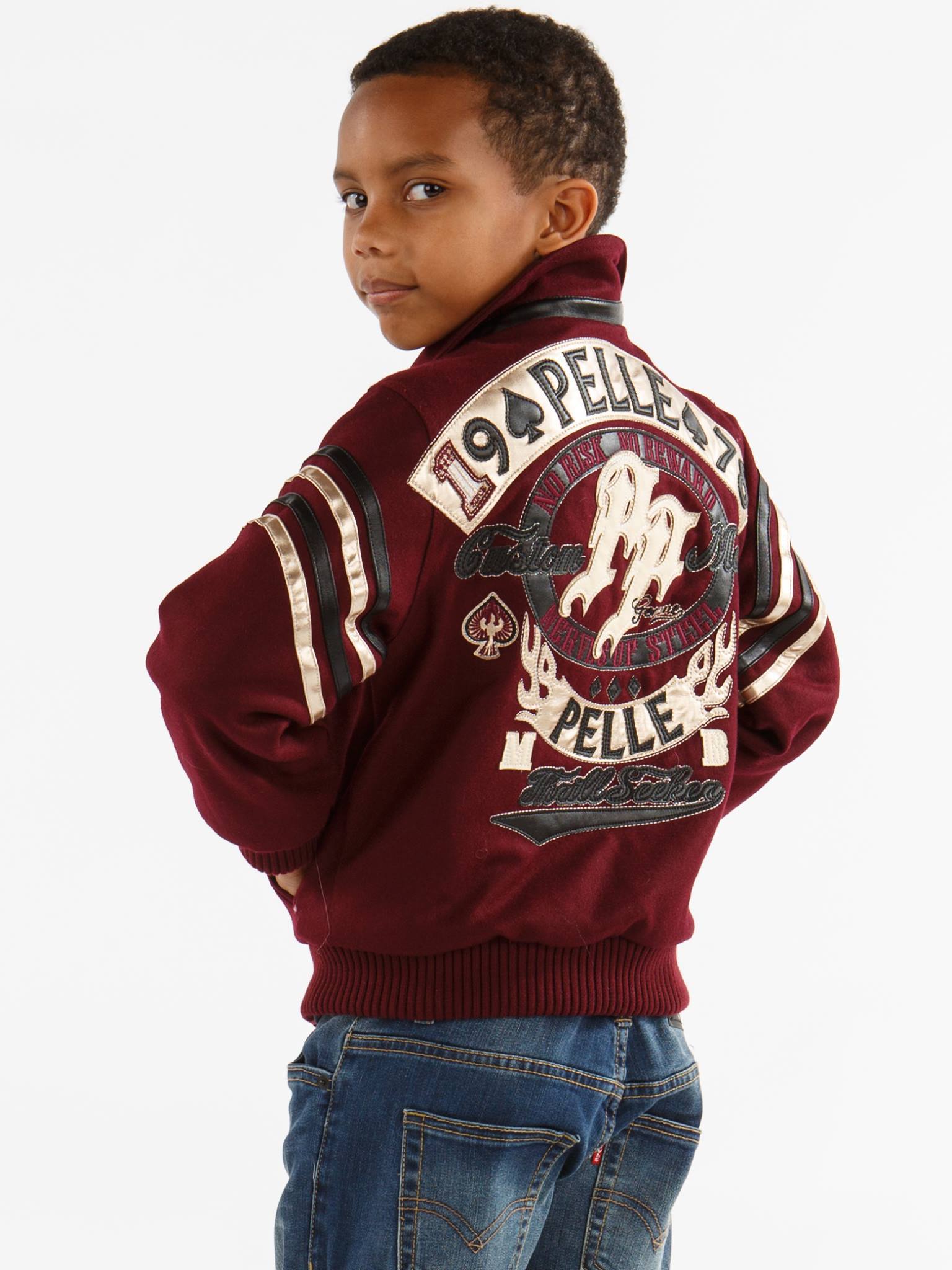 Pelle Pelle No Risk No Reward Maroon Jacket