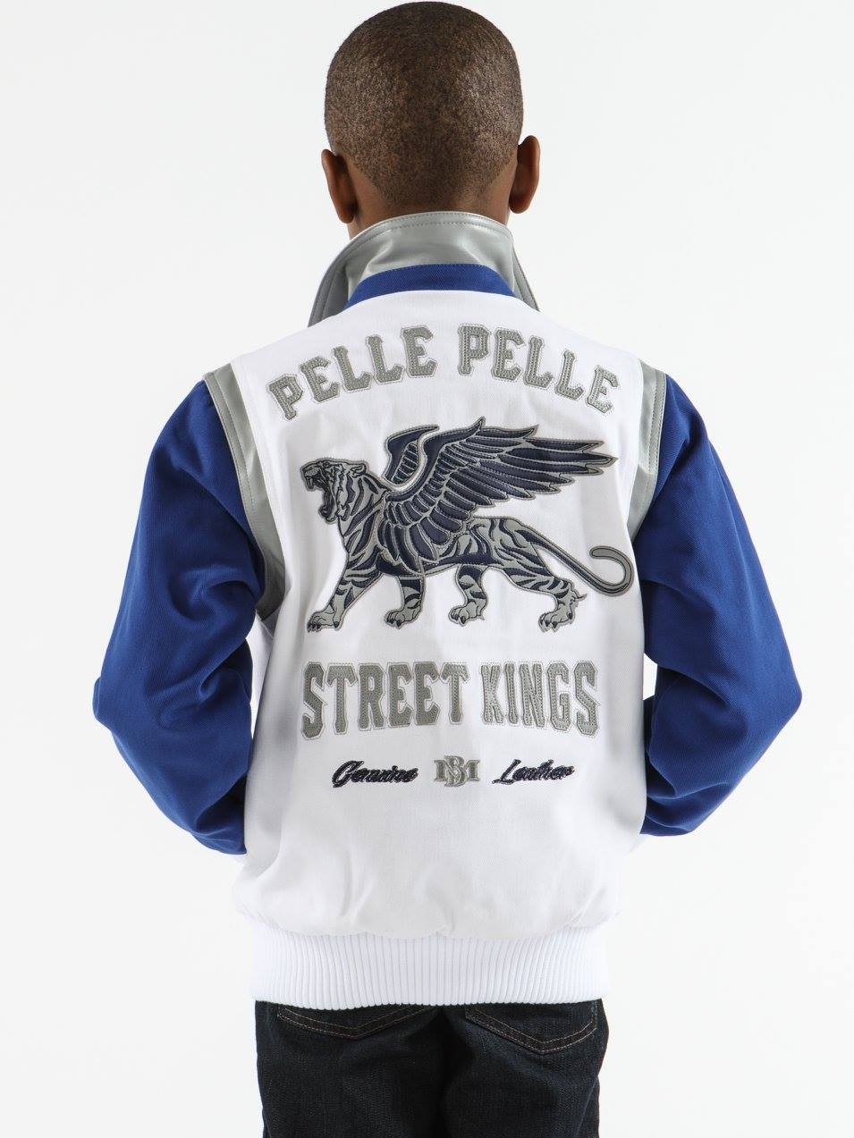 Pelle Pelle Street Kings White Kids Jacket