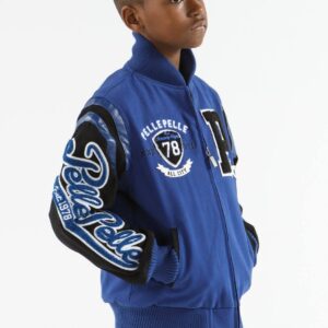 Kids Pelle Pelle Navy Blue All City 1978 Jacket
