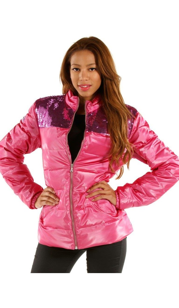Best Pelle Pelle Women Pink Metallic Puffer Jacket