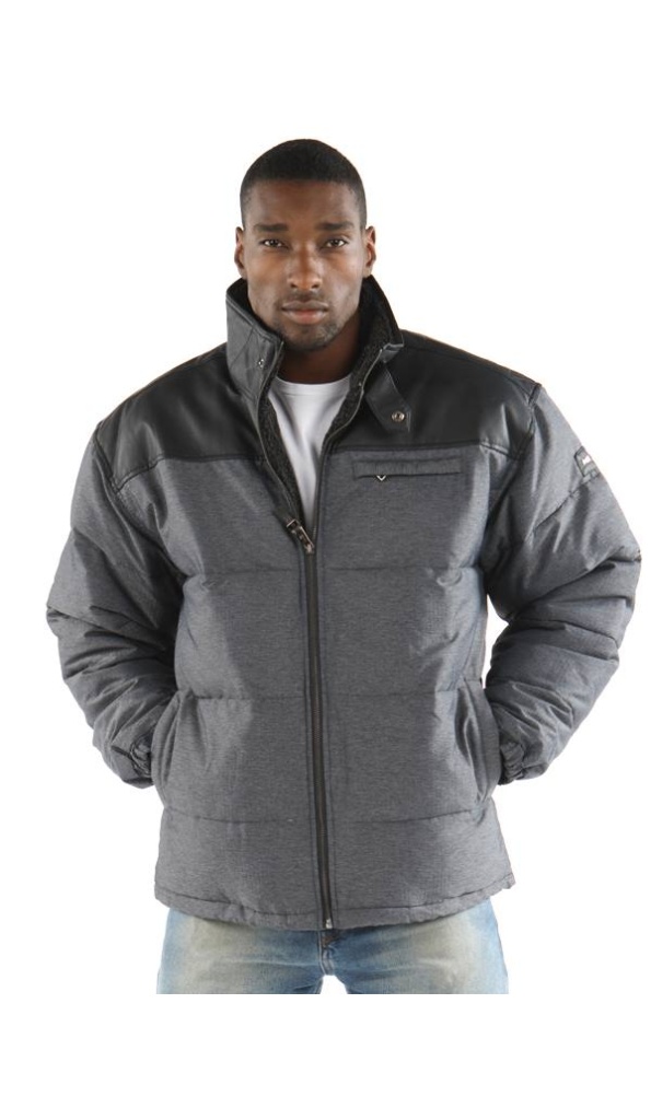 Pelle Pelle Men Grey Prada Puffer Jacket