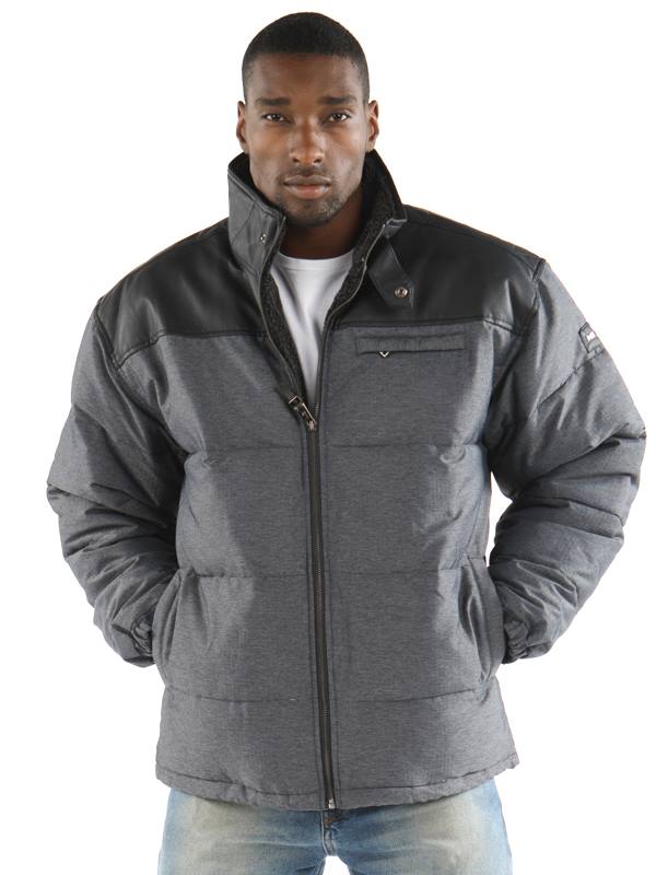 Pelle Pelle Men Grey Prada Puffer Jacket