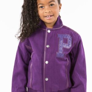 Exclusive Purple Pelle Pelle Kids Wool Jacket