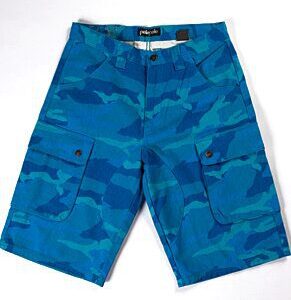 Exclusive Pelle Pelle Blue Army Print Short