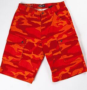 Bold Pelle Pelle Orange Army Print Short