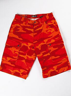 Pelle Pelle Orange Army Print Short