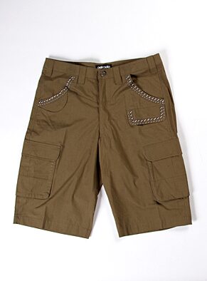 Pelle Pelle Brown Cotton Short