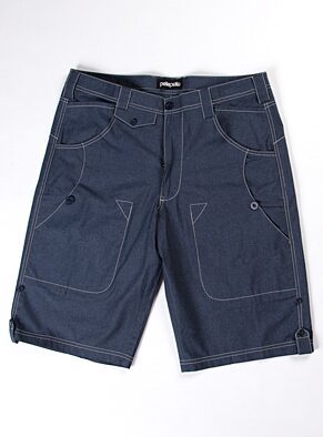 Pelle Pelle Navy Blue Cotton Short