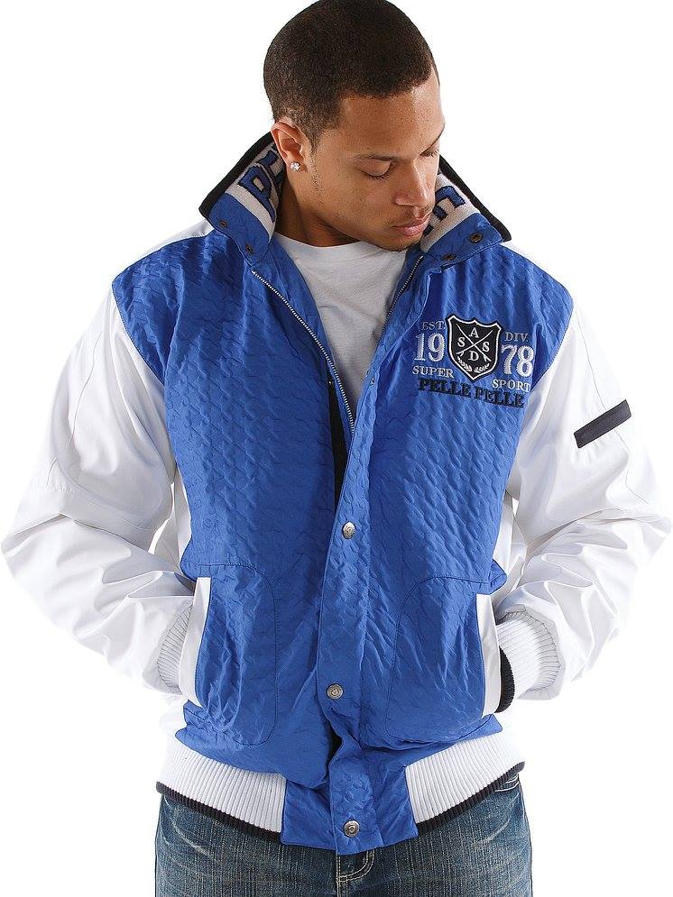 Pelle Pelle Super Sport Blue White Jacket