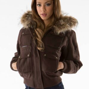 Bold Pelle Pelle Women Brown Wool Jacket