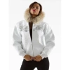 Pelle Pelle White Women Encrusted Jacket