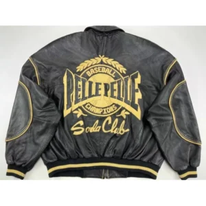 Pelle Pelle Baseball Champion Leather Jacket | Soda Club view 2