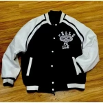 Pelle Pelle Black White Varsity Jacket