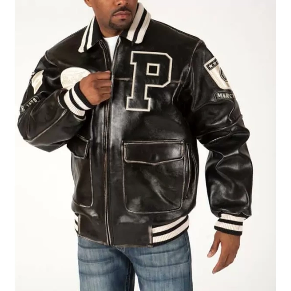 Pelle Pelle Men Marc Buchanan Varsity Jacket