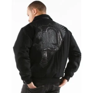 Pelle Pelle Men Black Eagle Wool Jacket view 2