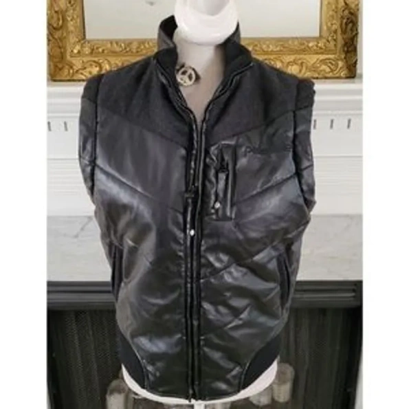 Pelle Pelle Black Puffer Vest Jacket