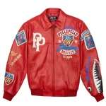 Pelle Pelle American Bruiser Red Plush Jacket