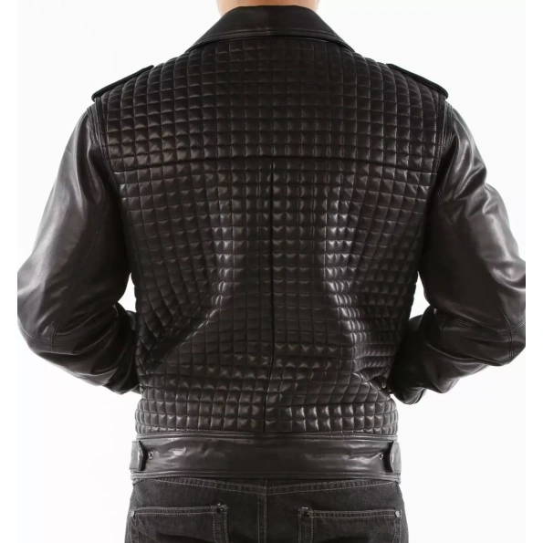 Pelle Pelle Men Biker Black Leather Jacket