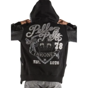 Pelle Pelle King Of Throne Men Hood Jacket | Wool Jacket view 2