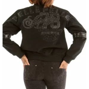 Authentic Pelle Pelle Black Women Superior Wool Jacket view 2