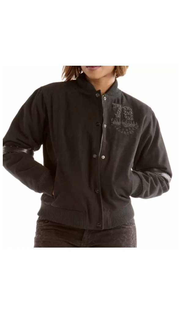 Authentic Pelle Pelle Black Women Superior Wool Jacket