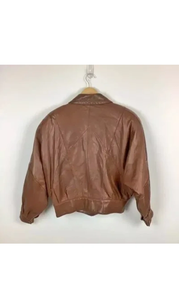 Pelle Pelle Double Breasted Brown Leather Jacket