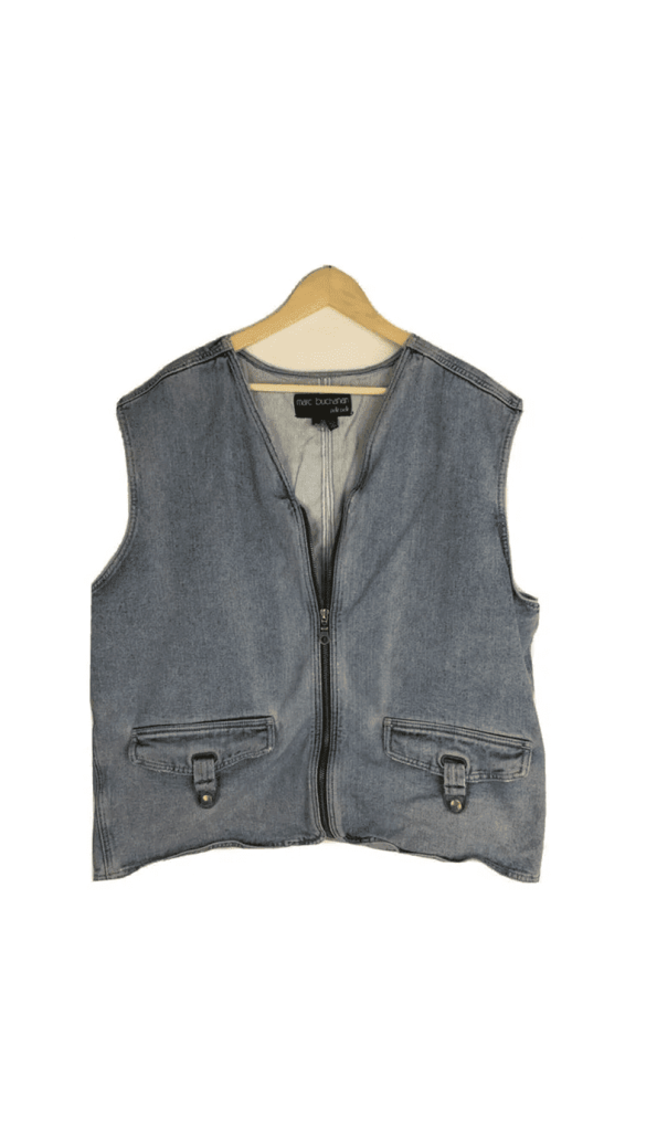 Pelle Pelle Grey Sport Denim Vest | Men & Women