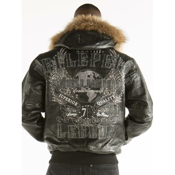 Pelle Pelle World Famous Men Black Jacket | Leather Jacket view 2