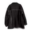 Pelle Pelle Black Marc Buchanan Wool Coat