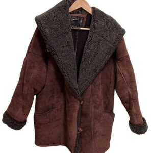 Pelle Pelle Wool Sherpa Maroon Coat | Men & Women