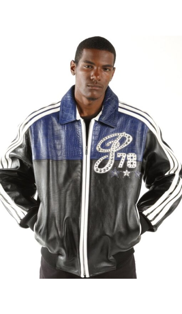 Pelle Pelle Legacy Navy Blue Black Jacket | Leather Jacket