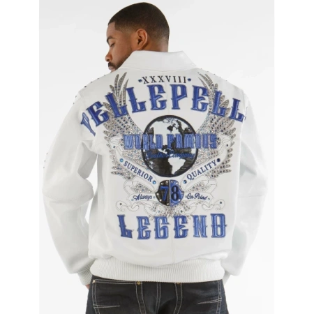 Pelle Pelle White World Famous Men Jacket