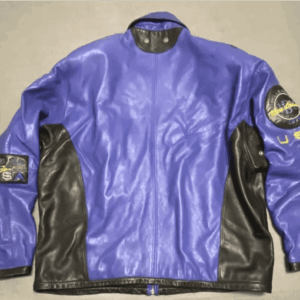 Pelle Pelle Purple Black Soft Leather Jacket | Marc Buchanan view 2
