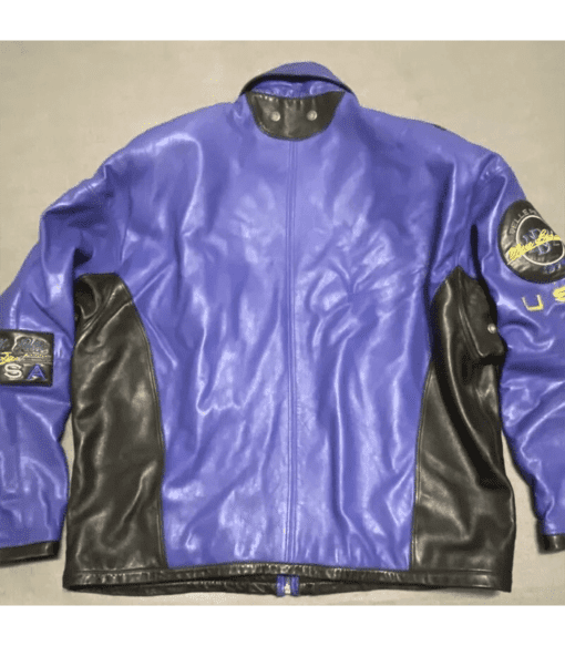 Pelle Pelle Purple Black Soft Leather Jacket